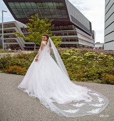 Voal de mireasa lung 3m