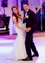 Voal de mireasa simplu scurt 1.5m