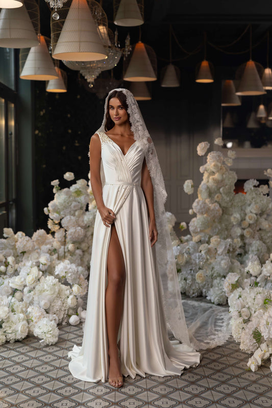 rochie de mireasa printesa - 7 Idei de Invitații Eco care Arată Luxos pentru Miresele A-line în 2026
